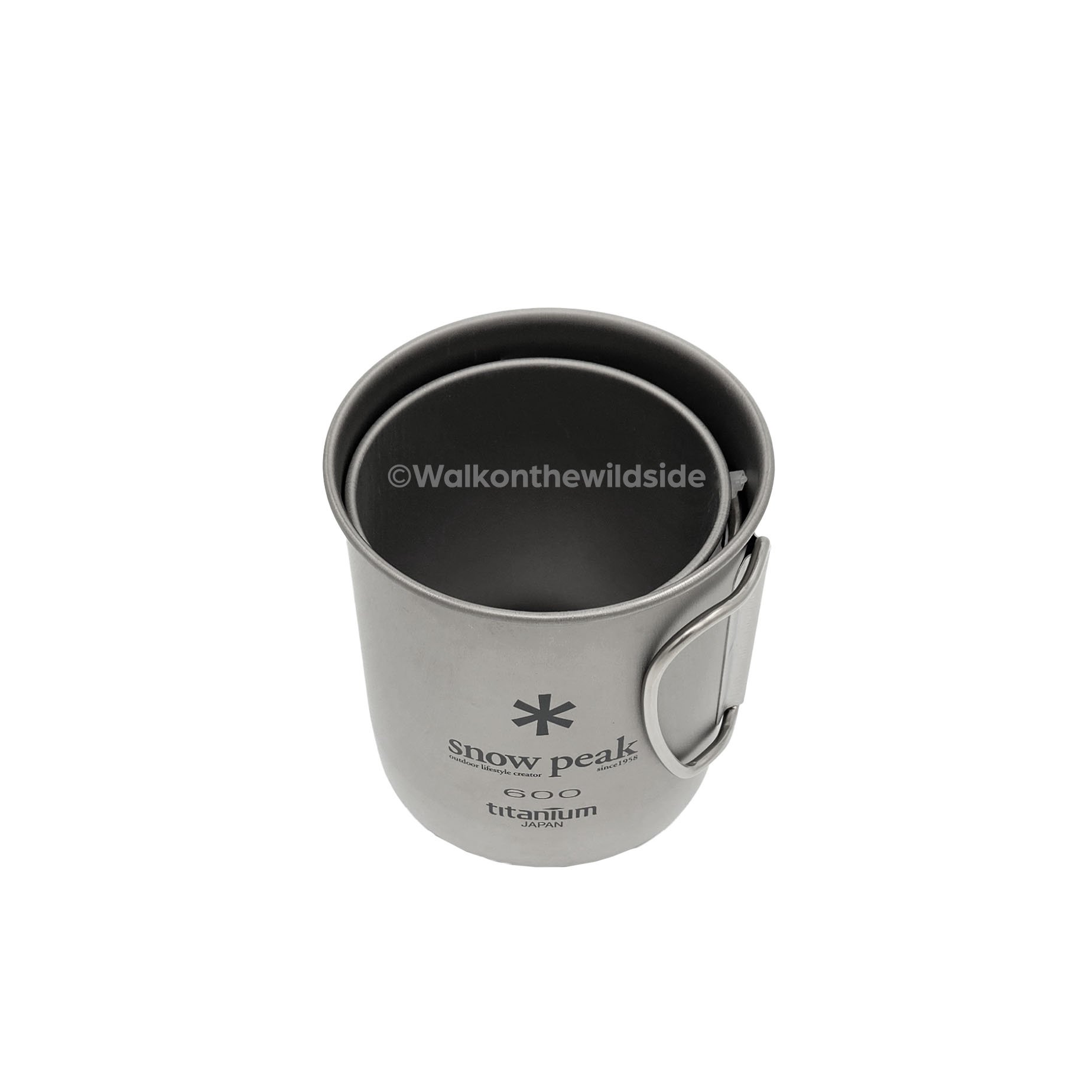 Snow Peak Single Wall 600 Mug mit Single Wall 450 Mug darin